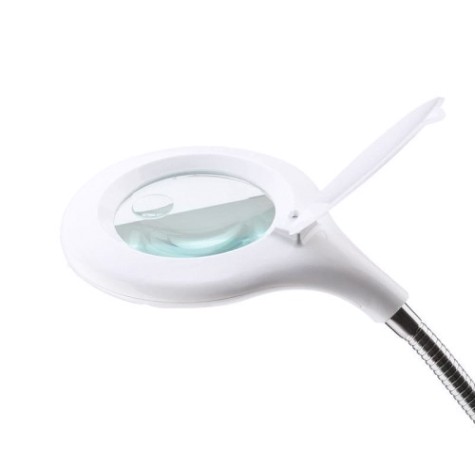 Лупа настольная REXANT 31-0244 3D+12D с подсветкой 60 LED, прищепка, ø100мм белая Лупа настольная REXANT 31-0244 3D+12D с подсветкой 60 LED, прищепка, ø100мм белая