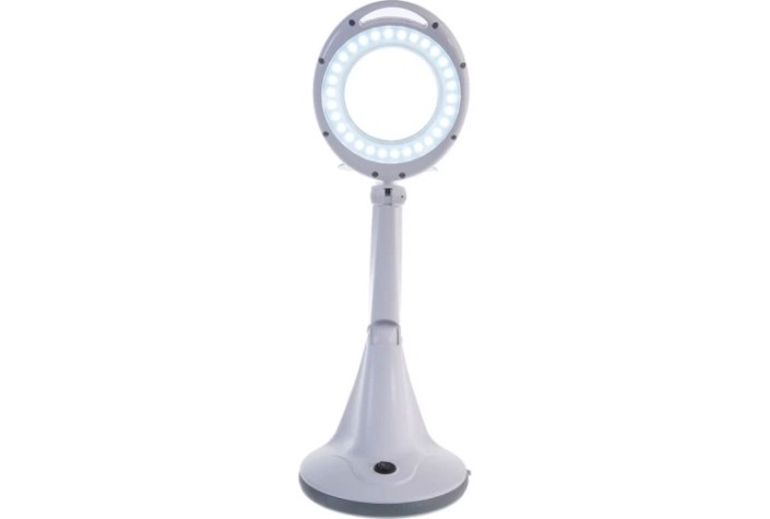 Лупа настольная REXANT 31-0245 3D с подсветкой 30 SMD LED, ø100мм, белая Лупа настольная REXANT 31-0245 3D с подсветкой 30 SMD LED, ø100мм, белая
