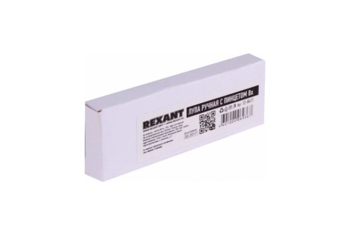 Лупа REXANT 12-0411 ручная, увеличение 8х, ø24мм, с пинцетом Лупа REXANT 12-0411 ручная, увеличение 8х, ø24мм, с пинцетом