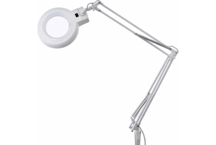 Лупа REXANT 31-0011 на струбцине круглая 5D с подсветкой, ø127мм