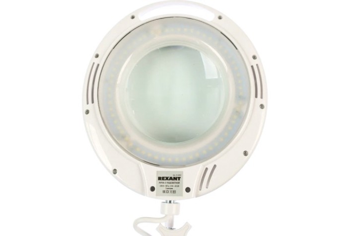 Лупа REXANT 31-0531 на струбцине круглая 3D с подсветкой 60 SMD LED Лупа REXANT 31-0531 на струбцине круглая 3D с подсветкой 60 SMD LED