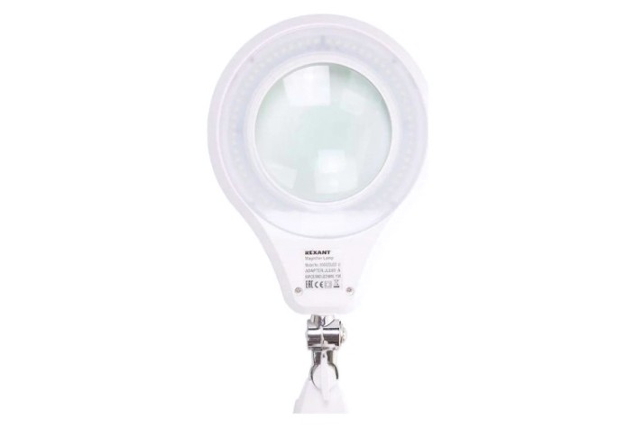 Лупа REXANT 31-0532 на струбцине круглая 5D с подсветкой 72 SMD Лупа REXANT 31-0532 на струбцине круглая 5D с подсветкой 72 SMD