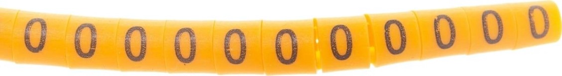 Маркер REXANT EC-2, 12-6061 на кабель, ø 3,6...7,4 мм, цифры 0-9, комплект 10 [12-6061]