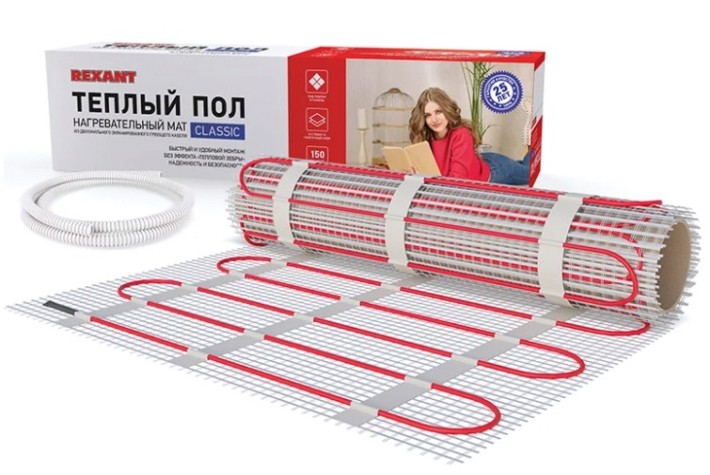 Мат нагревательный REXANT 51-0516-2 Classic RNX -9,0-1350 двухжильный с экраном