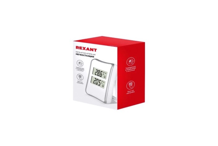 Метеостанция REXANT 70-0516 комнатно-уличная S521C Метеостанция REXANT 70-0516 комнатно-уличная S521C