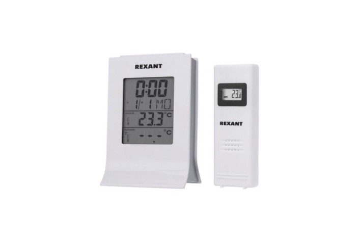 Метеостанция REXANT 70-0595 с беспроводным выносным датчиком