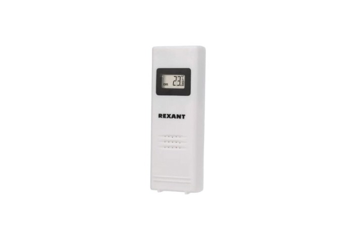 Метеостанция REXANT 70-0595 с беспроводным выносным датчиком Метеостанция REXANT 70-0595 с беспроводным выносным датчиком