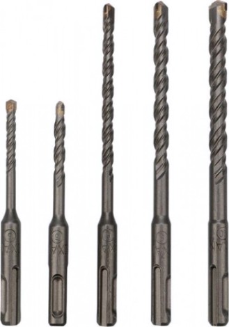 Набор буров REXANT SDS-plus 5-6 х110, 6-8-10 х160 мм, 5 шт. [91-0406]