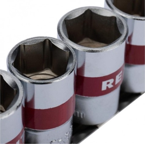 Набор головок 1/2" REXANT 12-8306 торцевых, шестигранные, CRV, 10 шт. 10-22 мм Набор головок 1/2" REXANT 12-8306 торцевых, шестигранные, CRV, 10 шт. 10-22 мм