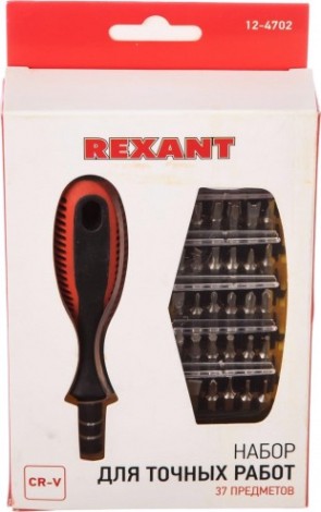 Набор отверток REXANT 12-4702 для точечных работ 37 предметов Набор отверток REXANT 12-4702 для точечных работ 37 предметов