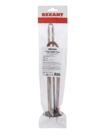 Нагревательный элемент для бойлера REXANT 70-0346 ТЭН RF 1,0 кВт, фланец М6, 70 мм Нагревательный элемент для бойлера REXANT 70-0346 ТЭН RF 1,0 кВт, фланец М6, 70 мм