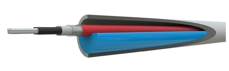 Нагревательный кабель REXANT 10HTM2-CT саморегулирующийся, пищевой (в трубу) 10м/100Вт [51-0605]