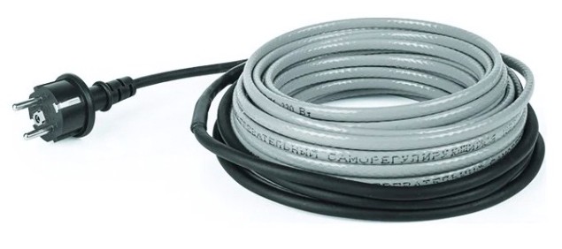 Нагревательный кабель REXANT Extra Line 25MSR-PB саморегулирующийся на трубу 20м/500Вт [51-0647]