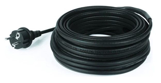 Нагревательный кабель REXANT POWER Line 30SRL-2CR саморегулирующийся на трубу 20м/600Вт [51-0659]