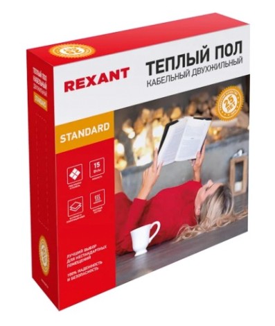 Нагревательный кабель REXANT Standard RND -30-450 (в стяжку) двухжильный [51-0514-3]