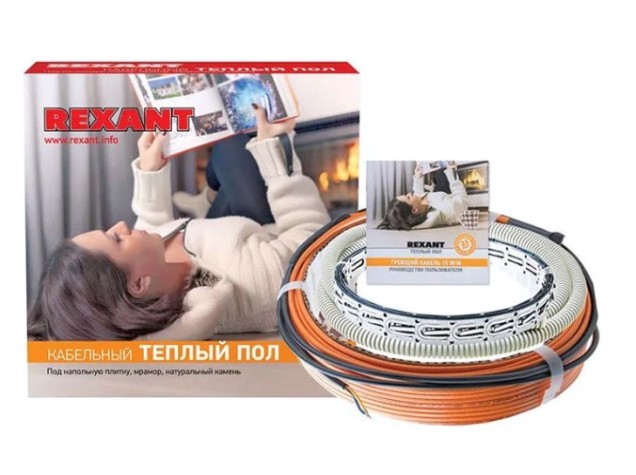 Нагревательный кабель REXANT Standard RND -60-900 (в стяжку) двухжильный [51-0517-3]