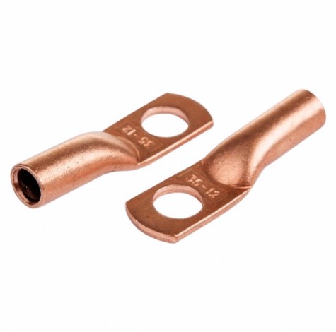 Наконечник REXANT 07-5321-1 медный ТМ 35–12–10 (35мм²-ø 12мм) (5 шт/уп)