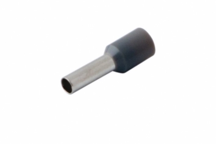Наконечник REXANT 08-0821 (уп. 100 шт) F-9 мм 4 мм² (НШВи 4.0-9) серый [08-0821]
