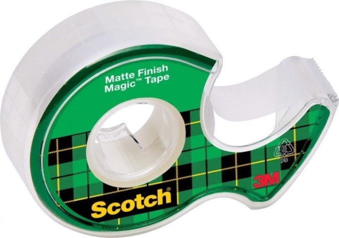 Невидимая клейкая лента 3M Scotch® Magic™ 8-1975D на мини-диспенсере, 19мм х 7,5 м [7100093940]