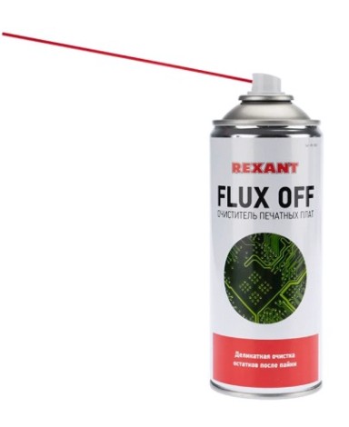 Очиститель печатных плат REXANT FLUX OFF, 520 мл (400мл), аэрозоль [85-0003]