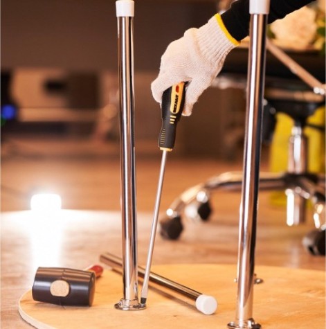 Отвертка шлицевая REXANT SL 8х250 мм Cr-V двухкомпонентная рукоятка [12-6434]