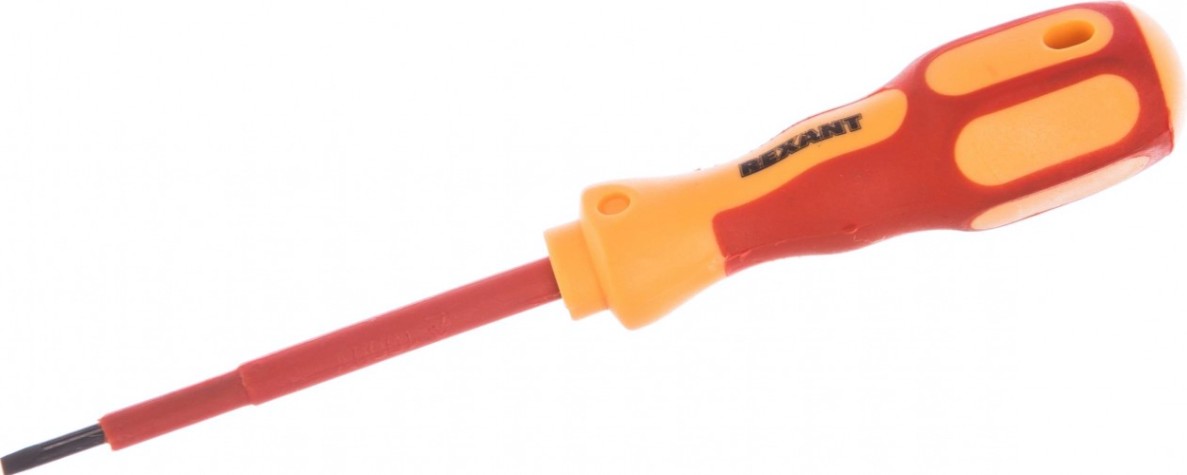 Отвертка шлицевая REXANT SL3х75 мм диэлектрическая до 1000В [12-4711]