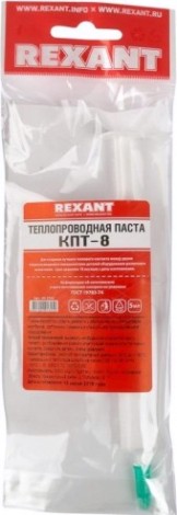 Паста теплопроводная REXANT ПР3750 кпт-8, 5 мл, шприц [09-3750]
