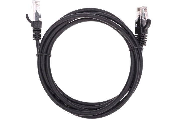Патч-корд REXANT 02-0102-105 U/UTP, CAT 5e, RJ45-RJ45, 26AWG, LSZH, черный 1,5м