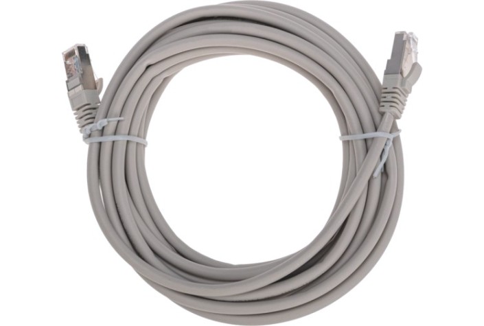 Патч-корд REXANT 02-0110-5 F/UTP, CAT 5e, RJ45-RJ45, 26AWG, LSZH, серый 5м
