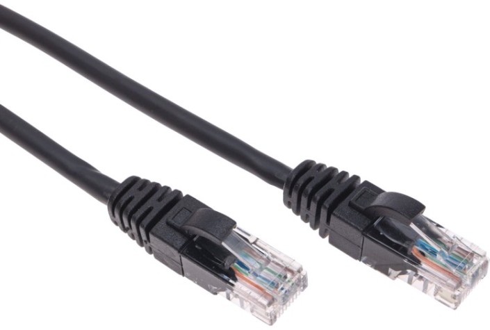 Патч-корд REXANT 02-0292-05 U/UTP, CAT 6, RJ45-RJ45, 26AWG, LSZH, черный 0,5м