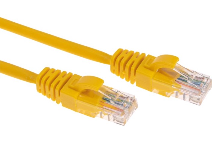Патч-корд REXANT 02-0295-2 U/UTP, CAT 6, RJ45-RJ45, 26AWG, LSZH, желтый 2м