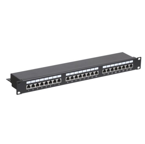Патч-панель REXANT 02-0041 19", 1U, 24 порта, RJ45, CAT 5e, STP PRO