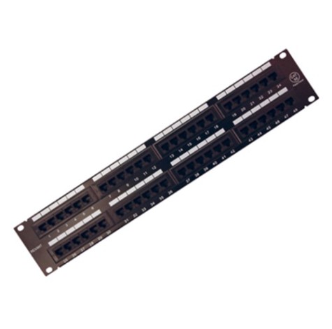 Патч-панель REXANT 04-0022 19", 2U, 48 портов RJ-45, CAT 5e, UTP
