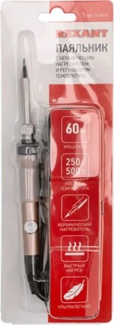 Паяльник с керамическим нагревателем REXANT Japan type 60 Вт 230В регул. темп. 12-0613 [12-0613]