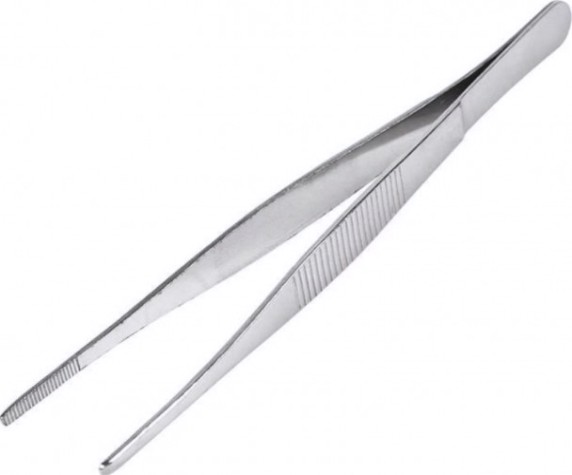 Пинцет REXANT 12-0366 прямой, рифленый 160 мм (блистер)