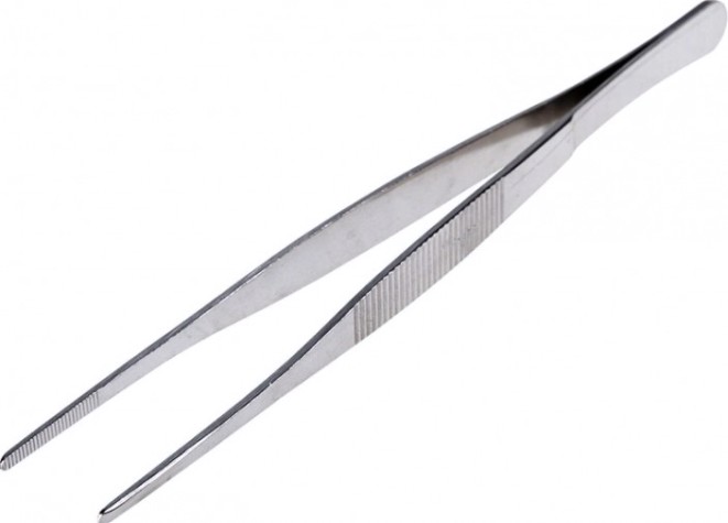 Пинцет REXANT 12-0368 прямой, рифленый 200 мм (блистер)
