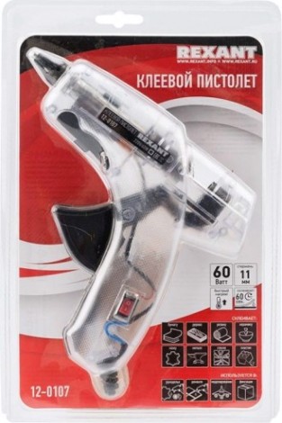 Пистолет термоклеевой сетевой REXANT 12-0107 с кнопкой