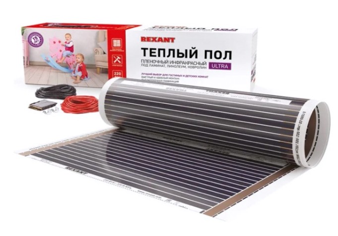 Пленка инфракрасная REXANT 51-0505-4 Ultra RXM 220, 3 м2 / 0,5х6 м/ 660Вт
