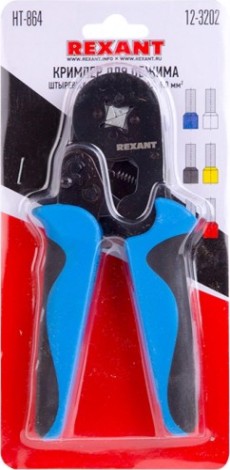 Пресс-клещи REXANT HT-864 для обжима штыревых наконечников [12-3202]