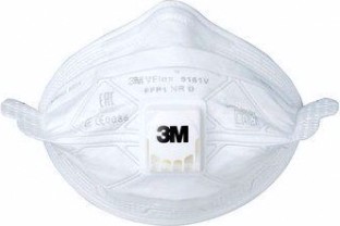 Противоаэрозольная фильтрующая полумаска 3M VFlex® 9161V 15 шт/уп [7100102650]