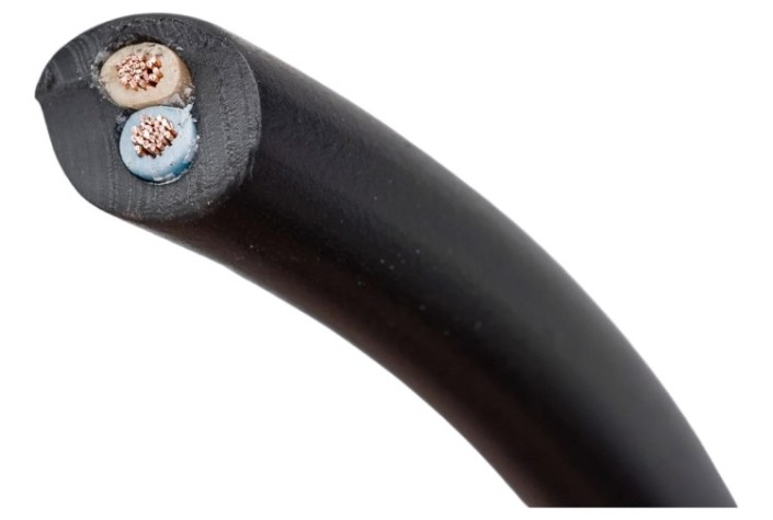 Провод REXANT 01-8031-50 ПВС 2x0,75 мм², черный, 50 м, ГОСТ