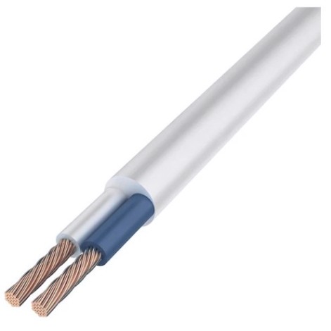 Провод REXANT 01-8032-50 ПВС 2x1,0 мм², белый, 50 м, ГОСТ Провод REXANT 01-8032-50 ПВС 2x1,0 мм², белый, 50 м, ГОСТ