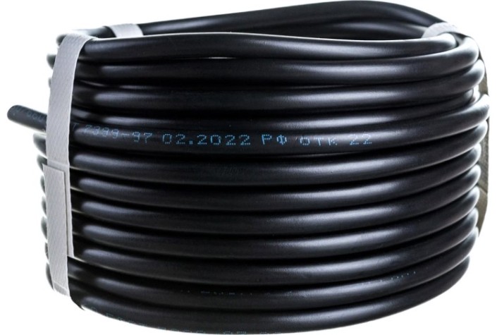 Провод REXANT 01-8033-20 ПВС 2x1,5 мм², черный, 20 м, ГОСТ