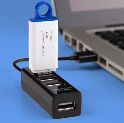 Разветвитель REXANT 18-4103 USB на 4 порта черный Разветвитель REXANT 18-4103 USB на 4 порта черный