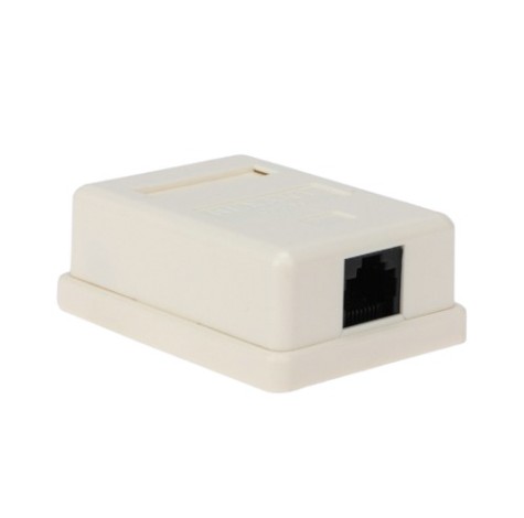 Розетка компьютерная REXANT 03-0121 внешняя, 1-порт RJ-45 (8P8C), UTP, CAT 5e Розетка компьютерная REXANT 03-0121 внешняя, 1-порт RJ-45 (8P8C), UTP, CAT 5e
