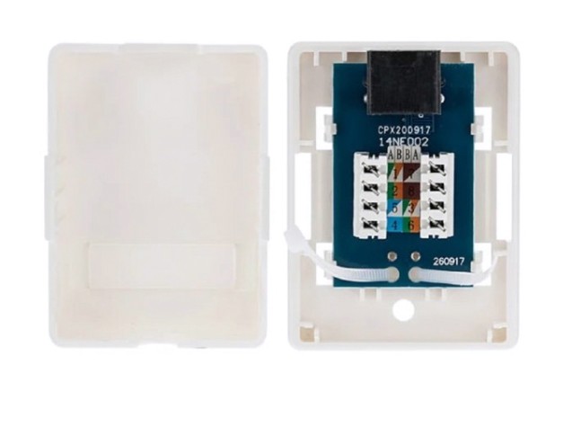 Розетка компьютерная REXANT 03-0132 внешняя, 1-порт RJ-45 (8P8C), UTP, CAT 6 Розетка компьютерная REXANT 03-0132 внешняя, 1-порт RJ-45 (8P8C), UTP, CAT 6