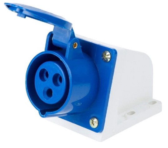 Розетка REXANT 11-8909 113 стационарная 2Р+РЕ 16А 220В IP44