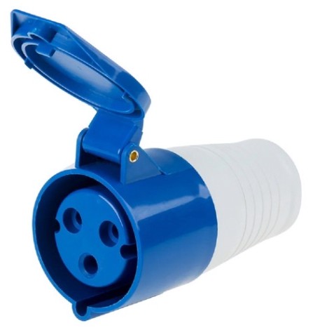 Розетка REXANT 11-8921 223 переносная 2Р+РЕ 32А 220В IP44