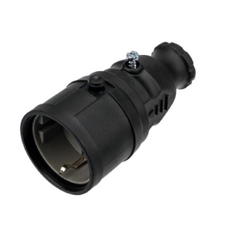 Розетка REXANT 111-005 переносная влагозащищенная, с/з, 16A, IP20/44 кауч