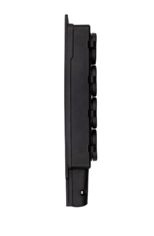 Розетка REXANT 111-114 каучуковая 4 гнезда с крышкой черная, с/з, 16А Розетка REXANT 111-114 каучуковая 4 гнезда с крышкой черная, с/з, 16А